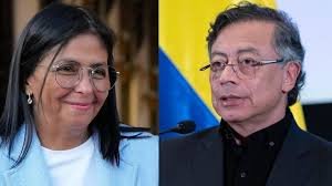 Delcy Rodríguez y Gustavo Petro sostendrán reunión el 13 de marzo en Colombia